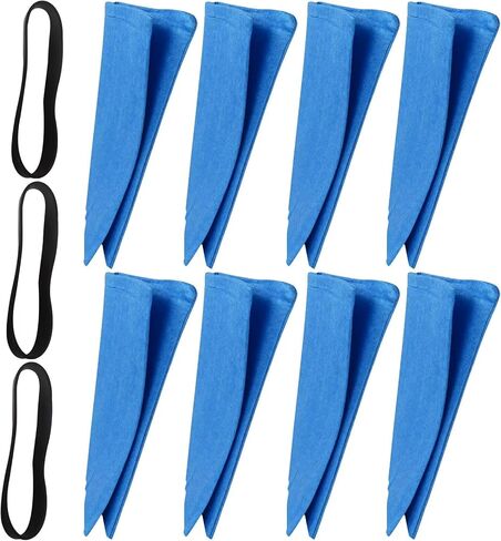 8 Pack 25-1217 Reusable Dry Filter with Bands for Porter Cable 4 Gallon Vac PCX18301-4B - Welsdolk in Kuwait