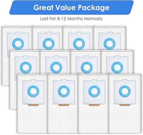 12 Pack 496187 Selfclean Filter Bags For Festool CT 26, CTL 26E, CTM 26 E | CTL 26 E AC, CTM 26 E AC, CTL 26 E AC RENOFIX, SC FIS-CT 26/ 5 Dust Extractors Bag, Dust Bags, Vacuum Cleaner Bags in Saudi Arabia