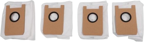 4-Pack Dust Bags for AIRROBO T20+ and FIXR T20 Robot Vacuum, Non-Woven High-Capacity Replacement Bags Kit in Saudi Arabia