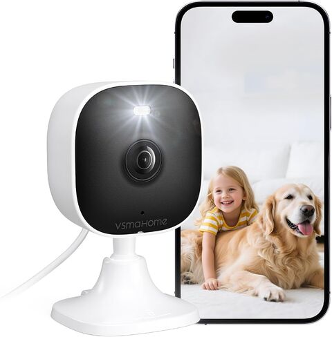 4MP Cameras for Home Security, Outdoor Security Camera, 2.4g/5g Outdoor Cameras for Home Security Indoor,House Cameras with Audio and Video, Plug and Play, Support 128G Card Storage(Not Included) in Saudi Arabia
