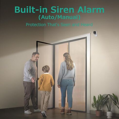 4MP Cameras for Home Security, Outdoor Security Camera, 2.4g/5g Outdoor Cameras for Home Security Indoor,House Cameras with Audio and Video, Plug and Play, Support 128G Card Storage(Not Included) in Saudi Arabia