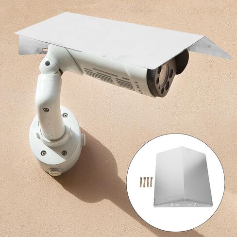 iplusmile Camera Rain Cover for Weather Protection Stainless Steel Universal Compatibility Sturdy Metal Material for Bullet and Dome Cameras in Kuwait