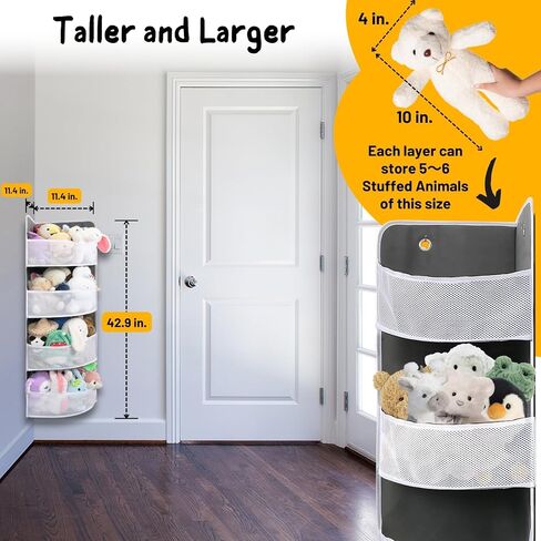 Soft Corner Shelf | Safe Hanging Organizer | Child-Friendly Wall Mount Storage | for Sundries, Toys, Stuffed Animals, Diapers | for Pantry Closet Bedroom Nursery Organization 1-Pack in Kuwait