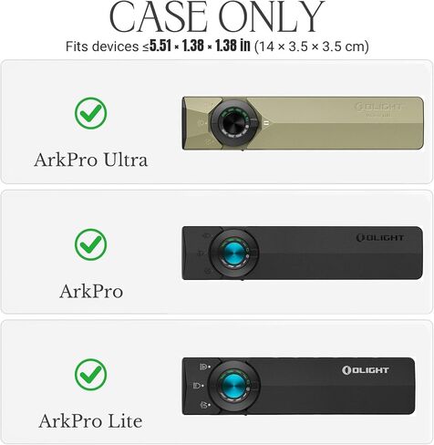 Case for OLIGHT ArkPro Series/ArkPro Ultra/ArkPro/ArkPro Lite - Hard Travel Protective Carrying Storage Bag, Box Only (Case Only) (Black) in Saudi Arabia