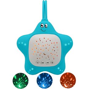 White Noise Machine for Baby with Star Projector | Sleep Aid Music for Nursery & Travel | Portable Sound Machine Lullabies for Infants, Toddlers, Kids in Saudi Arabia
