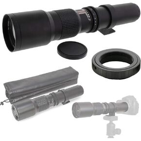 500mm f/8-32 HD Preset Telephoto Lens for Panasonic Lumix DMC GM5, GH4, GM1, G85, GX85, GX8, GX7, GF6, G7, G6, GH3, GH2, GH1 and GF2 Micro Four Thirds in Saudi Arabia