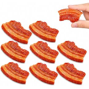 DOITOOL 10 Pcs Fake Meat Food Props, Realistic Pork Belly Model, Artificial Meat Decor for Photography, Restaurant Display, Kitchen Decoration and Food Styling in Kuwait