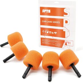 SPTA Mini Polishing Ball, Flexible Shaft Set with 18Pcs Conical and Cylindrical Drums Used On Mini Car Polisher for Car Wheel Detailing, Tight Areas and Small Spaces Polishing Buffing -PT101 in Kuwait