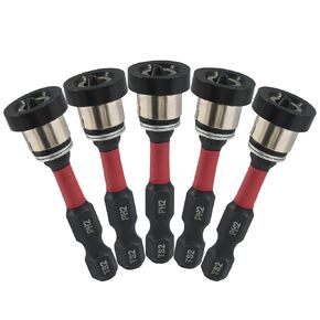 Drywall Screw Setter, 5 pcs, PH2, 1/4" Hex Shank, 50mm/2" | Adjustable Depth Bits, Alloy Steel Bits, For Sheetrock & Plasterboard, Precise Drilling & Fastening in Saudi Arabia