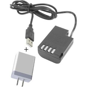 USB to Dummy Battery Replacement for PANASONIC DMC-GH3/4/5 (DMW-BLF19) Battery 40" Adapter Cable with 3.1 AMP USB Power Supply in Saudi Arabia