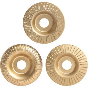 3Pcs Tungsten Carbide Polishing Carving Angle Grinder Wheel Flat Surface Grinding Pads Set, Heavy-Duty Sanding Wheel for Cutting Shaping Buffing, Woodworking Attachment for Surface Finishing in Saudi Arabia