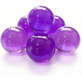 40Mm Acrylic Ball Set, Decorative Balls for Bowl Filler, Solid Acrylic Contact Juggling Balls, Colorful Acrylic Spheres for Decor,Black,6Packs in Kuwait