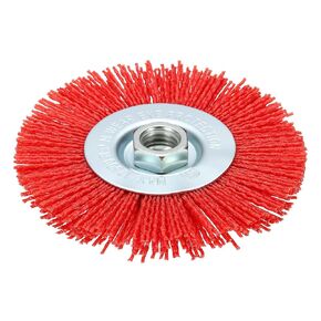 Wire Wheels for Angle Grinder, 1pcs 4.5in Crimped Wire Brush for Grinder with 5/8"-11 Arbor, [for Light Rust Deburring Paint Removal] - 0.05in Nylon Wire/80 Grit in Kuwait
