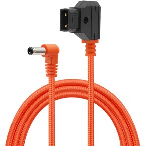 D-Tap to DC 5.5x2.1mm 12V Coiled Power Cable Suitable for Canon C70 Atomos Ninja Shogun SmallHD Indie 7 Blackmagic Video Assist KiPRO, Right Angle DC Plug to V-Mount Gold Mount Battery Adapter in Kuwait