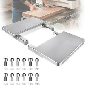 UPGRADED Feed/Outfeed Table Replacement 723521, Fit for JWDS-1836, JWDS-1632 & JWDS-1632OSC Drum Sanders, High Precision Stainless Steel, 40" Work Surface, 65lb Capacity, Includes Hardware in Saudi Arabia