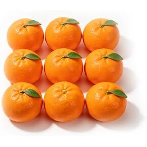 10 Pack Artificial Fake Oranges Realistic Simulation Foam Orange Fruit Decorations for Home Kitchen Wedding Photography Display Props in Kuwait