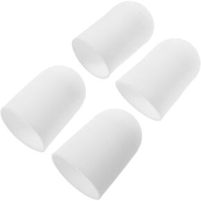 SEWACC 4pcs Silicone Flashlight Diffuser Cover Soft Light Anti-Glare Waterproof Cap for 31-35mm Lamp Heads, Dome Shape Portable Spotlight Cover for Hiking and Emergency Use in Kuwait