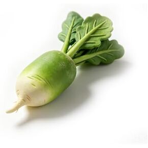 Artificial Green Radish, Realistic Fake Vegetable Simulation Radish Model, Lifelike Texture Faux Veggie Ornament for Kitchen Home Decoration, Photography Props in Kuwait