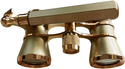 3x25 Vintage Binoculars Theater Glasses with Handle Theater & Concerts Antique Binoculars Gold Vintage for Women in Kuwait