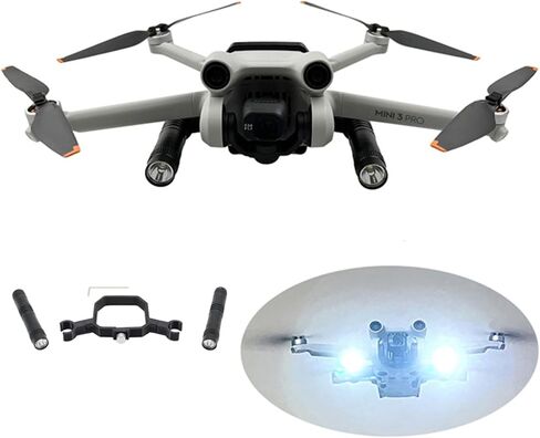 Mini 3 Pro Drone كشاف LED ضوء الطيران الليلي مصباح إشارة مجموعة إضاءة مزدوجة لـ DJI Mini 3 Pro ملحقات طائرة بدون طيار in Kuwait