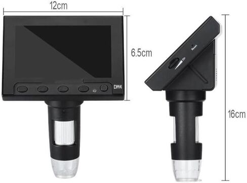 Microscope 2.0MP USB Digital Electronic Microscope 1000x 4.3 LCD Display with 8LED and Stent in Saudi Arabia