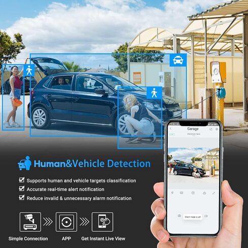VIKYLIN 5MP IP PoE Dome AI Camera,Security IP Turret Camera with 5MP@25fps,Human/Vehicle Detection,Built in MIC,98ft IR Night Vision,IP67, Full Metal, NDAA Complaint in Saudi Arabia