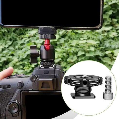 Compact Aluminum Hot Shoe Adapter for Cameras in Kuwait