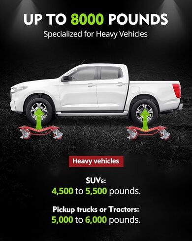 IDEALHOUSE Heavy Duty 6000 Lbs Car Dolly Set - Vehicle Wheel Movers | Carbon Steel 360° Rotating Nylon Wheels, Anti-Skid Plates, Material Handling Mobility Base, 16" x 13" in Saudi Arabia