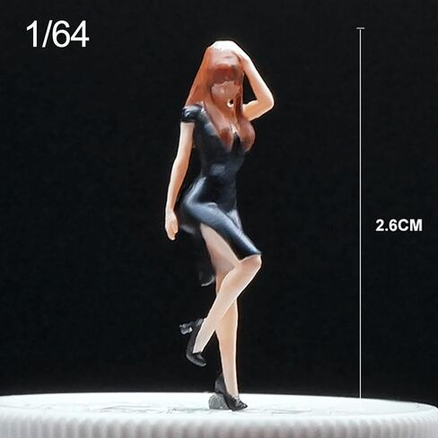 Miniature Model Figures 1/64 Women Figures Model Photography Props Simulation in Saudi Arabia