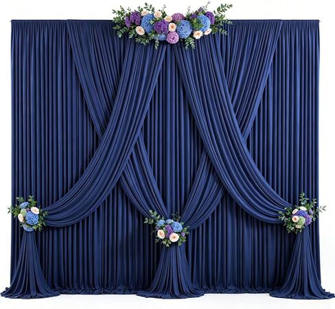 50ft x 10ft Brown Backdrop Curtains for Party – Wrinkle-Free Polyester Drapes, 10 Panels 5ft x 10ft Brown Photo Backdrop for Wedding, Baby Shower, Birthday Party & Photography Background Decor in Saudi Arabia
