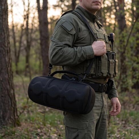Waterproof Monocular Telescope Bag for Night Vision Scope with Hand Strap and Belt, Portable Oxford Cloth Case with Soft Velvet Lining and Dense Eva Foam for Secure Storage in Saudi Arabia