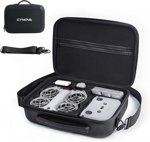 Hard Carrying Case for DJI NEO 2 Accessories | Portable Shoulder Bag for DJI Neo 2 Drone, RC-N3/RC-N2 Controller, Charging Hub & Batteries, Ideal for Outdoor Travel in Saudi Arabia