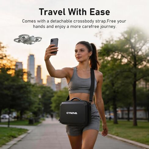 Hard Carrying Case for DJI NEO 2 Accessories | Portable Shoulder Bag for DJI Neo 2 Drone, RC-N3/RC-N2 Controller, Charging Hub & Batteries, Ideal for Outdoor Travel in Saudi Arabia