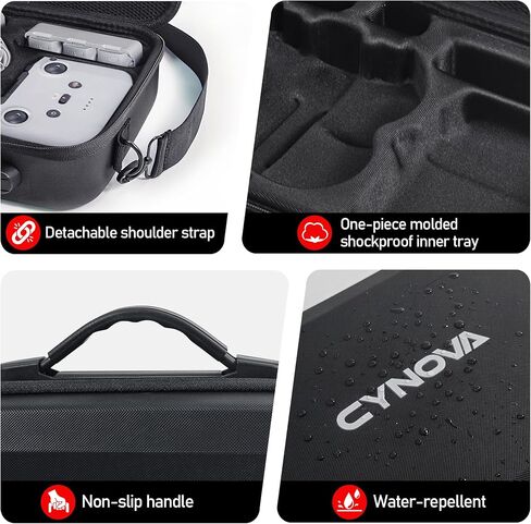 Hard Carrying Case for DJI NEO 2 Accessories | Portable Shoulder Bag for DJI Neo 2 Drone, RC-N3/RC-N2 Controller, Charging Hub & Batteries, Ideal for Outdoor Travel in Saudi Arabia