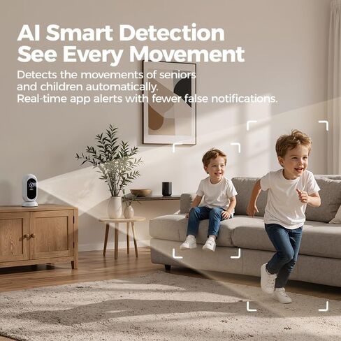 2K Indoor Security Camera, 2.4GHz Wireless Camera Home Security Pet Camera | 360° PTZ Pet Camera with Night Vision Auto Tracking & Motion Detection in Saudi Arabia