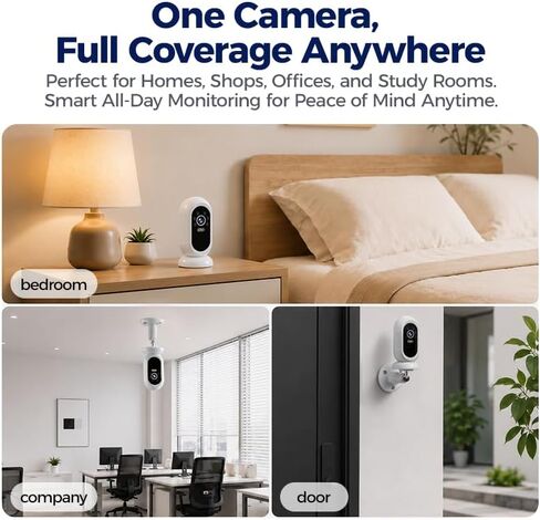 2K Indoor Security Camera, 2.4GHz Wireless Camera Home Security Pet Camera | 360° PTZ Pet Camera with Night Vision Auto Tracking & Motion Detection in Saudi Arabia