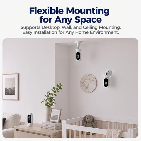 2K Indoor Security Camera, 2.4GHz Wireless Camera Home Security Pet Camera | 360° PTZ Pet Camera with Night Vision Auto Tracking & Motion Detection in Saudi Arabia