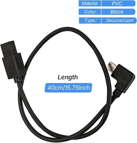 كابل تحرير مصراع الكاميرا MCC إلى USB صغير لمثبت DJI Ronin-S، لكاميرا Canon 6D2 5D3 80D 6D 800D 70D 77D 200D كابل تحكم منحني RSS للكاميرا 40 سم in Kuwait