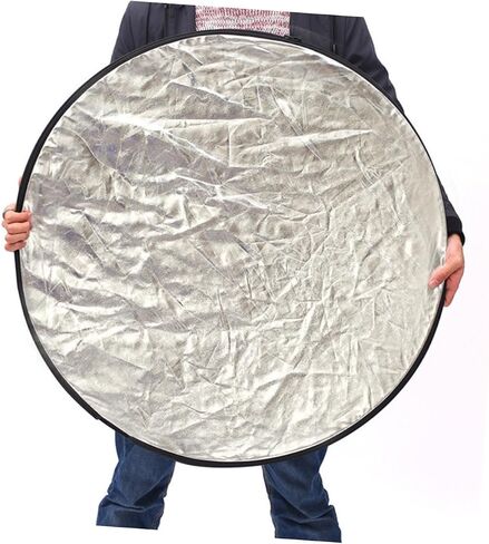5-in-1 60cm Photography Reflector Folding Light Diffuser Board Portable Reflective Panel with Carry Bag for Studio and Outdoor Photo Lighting in Kuwait