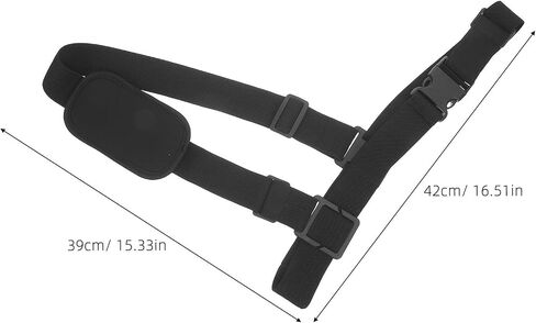 HEMOTON Adjustable Body Camera Chest Strap Holder with Buckle, Ergonomic Radio Shoulder Harness for Security Team and Firefighter, Multipurpose Design with Cloth and Plastic Materials in Kuwait