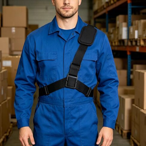 HEMOTON Adjustable Body Camera Chest Strap Holder with Buckle, Ergonomic Radio Shoulder Harness for Security Team and Firefighter, Multipurpose Design with Cloth and Plastic Materials in Kuwait