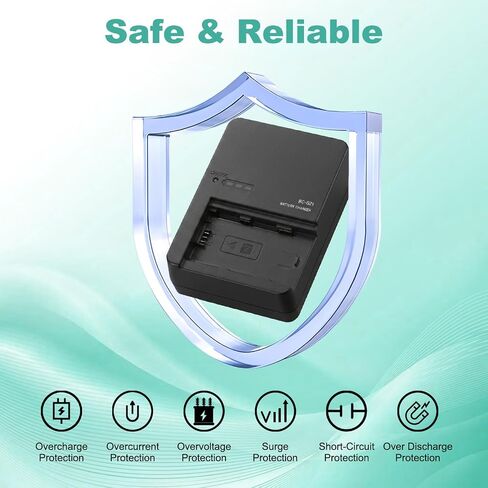 BC-QZ1 Battery Charger for Sony NP-FZ100 Battery Compatible with Sony A9 A9R A9S A9II A7C A7CII A7SIII A7III A7RIII A7RIV A7IV A6600 A6700 ZV-E1 Cameras in Saudi Arabia