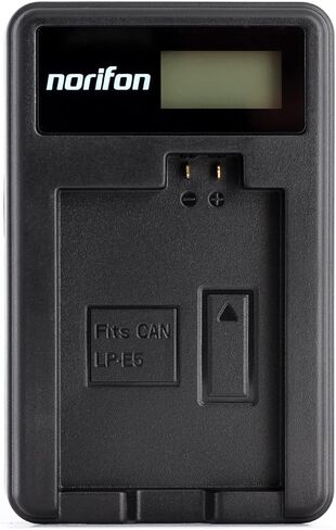 Norifon LP-E5 LCD USB Charger for Canon EOS 1000D, EOS 450D, EOS 500D in Saudi Arabia