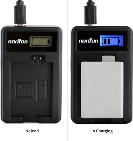 Norifon LP-E5 LCD USB Charger for Canon EOS 1000D, EOS 450D, EOS 500D in Saudi Arabia