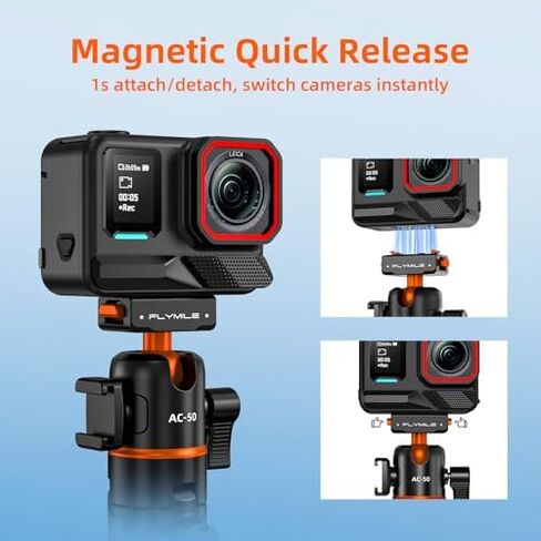 BRDRC Tripod & Grip Kit for ACE Pro 2, 21" Selfie Stick Quick Release Extension Rod with Remote Controller, Handle Holder Bundle Expansion Mount with Shutter Button for ACE Pro 2 Accessories in Saudi Arabia