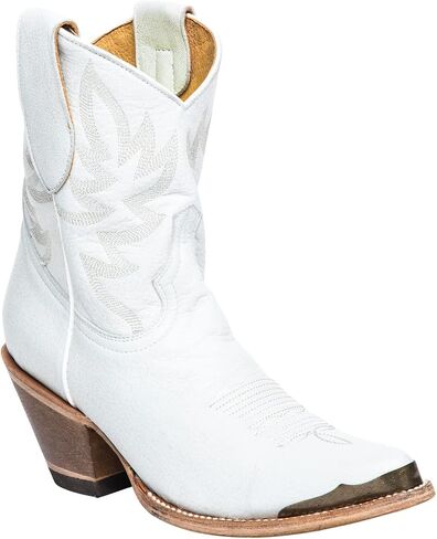 Women's Women'S Wheels Western Booties Round Toe White 8 1/2 M US in Saudi Arabia
