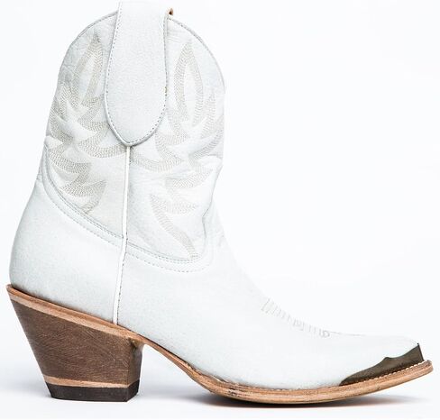 Women's Women'S Wheels Western Booties Round Toe White 8 1/2 M US in Saudi Arabia