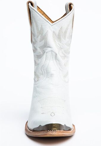 Women's Women'S Wheels Western Booties Round Toe White 8 1/2 M US in Saudi Arabia
