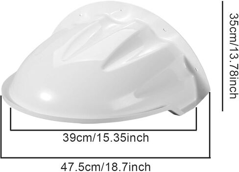 Camera Cover Shelter Sun Rain Shade Cover Protection Camera Housing Weatherproof PP Material Suitable for Gardens, White in Kuwait
