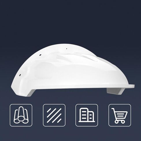 Camera Cover Shelter Sun Rain Shade Cover Protection Camera Housing Weatherproof PP Material Suitable for Gardens, White in Kuwait